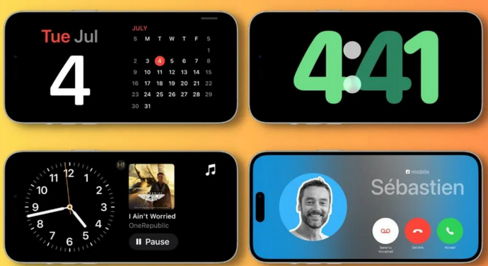 盐山苹果手机维修分享iOS17横屏充电待机显示有什么好处 