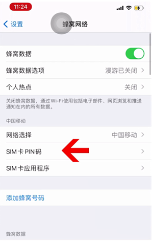 盐山苹果14维修网分享如何给iPhone14的SIM卡设置密码 