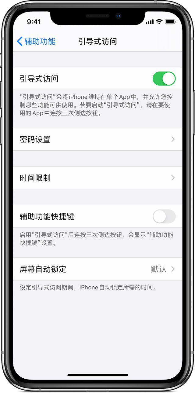 盐山苹果手机维修分享如何在 iPhone 上退出引导式访问 