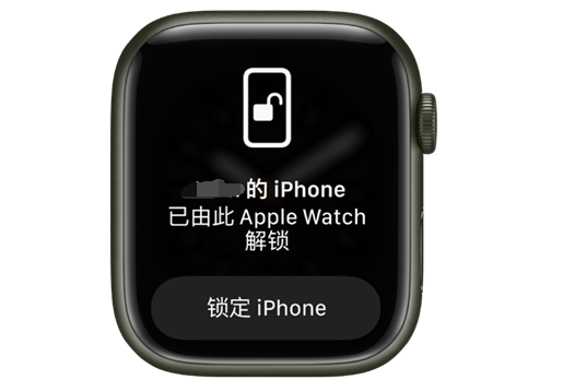 盐山苹果手机维修分享用 AppleWatch 解锁配备面容 ID 的 iPhone方法 